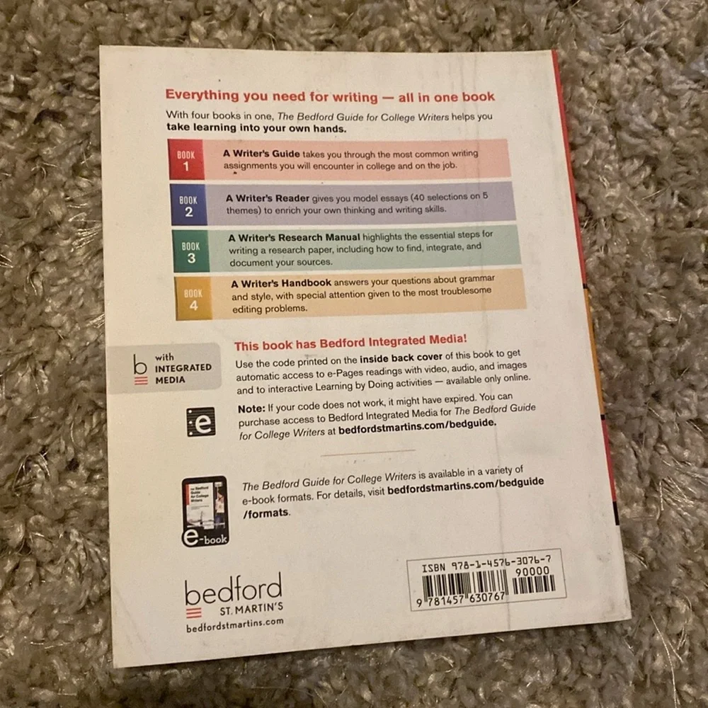 The Bedford Guid for College Writers book